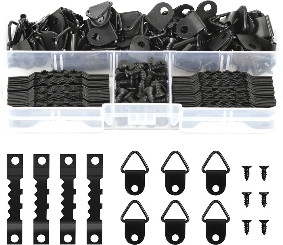 251 Pcs Picture Hanging Kit with Frame Hooks Screws and Screwdriver Hook 251-image-29