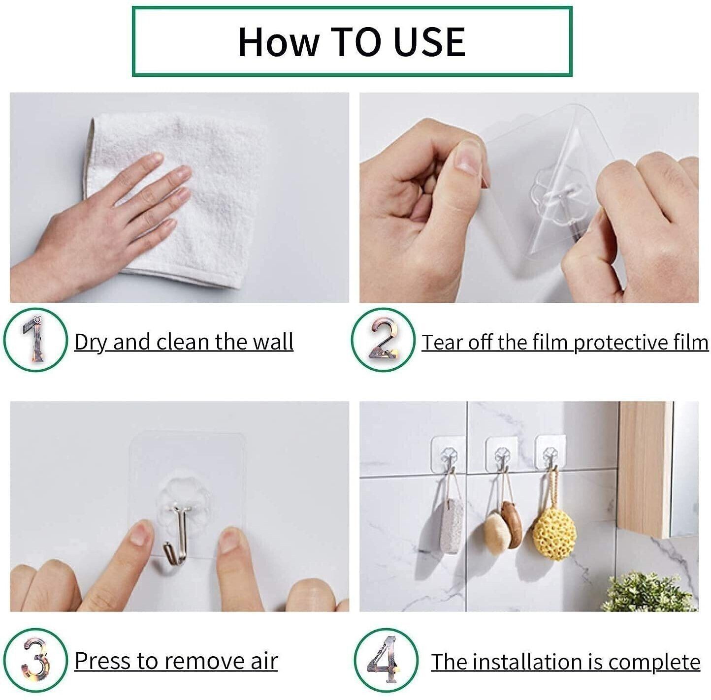 Glossy Shower Rod Hook