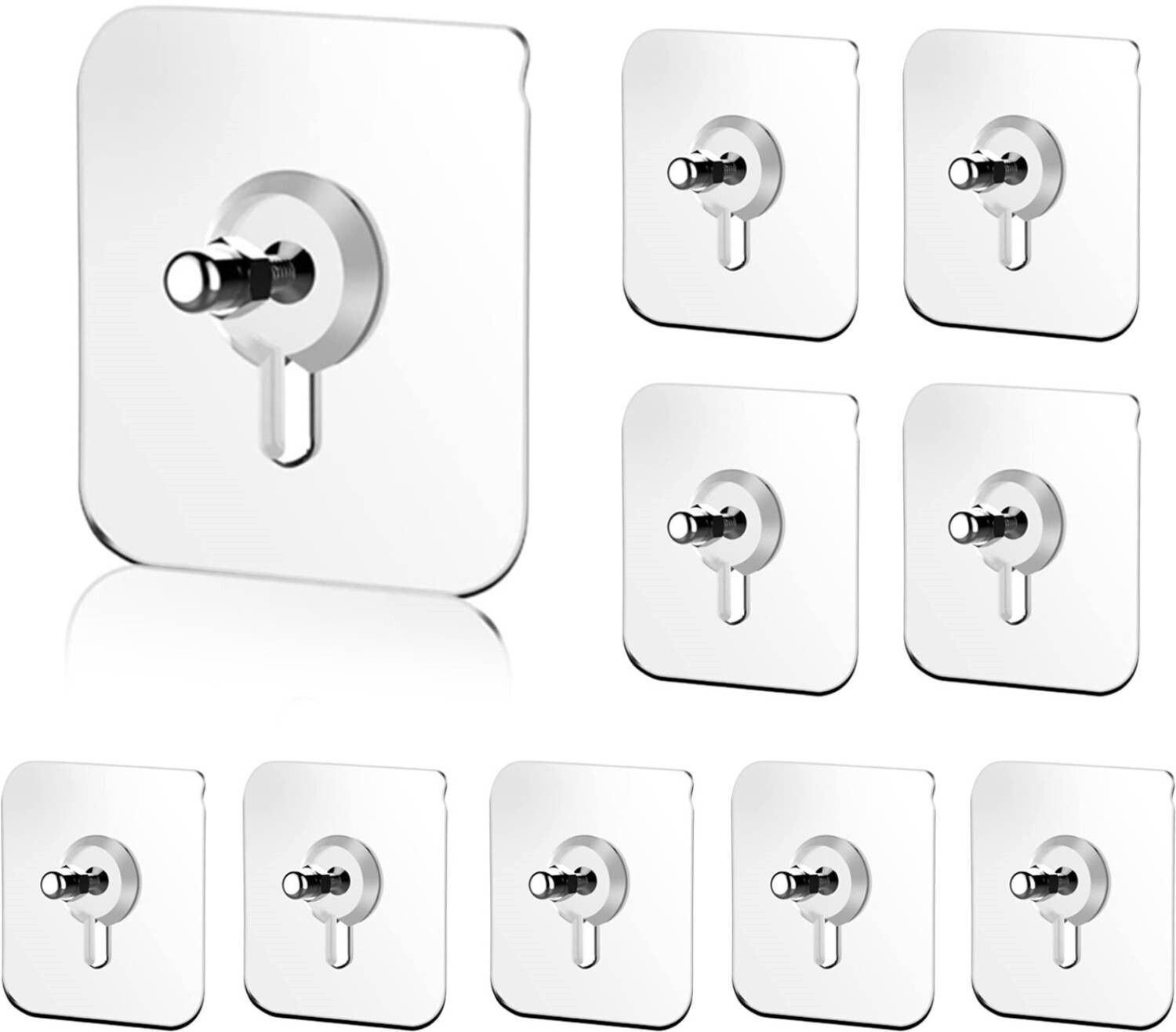 mercehive Nail Free Wall Hook Screw Adhesive Non-Trace No Drilling Bathroom Hook 8-picture-18