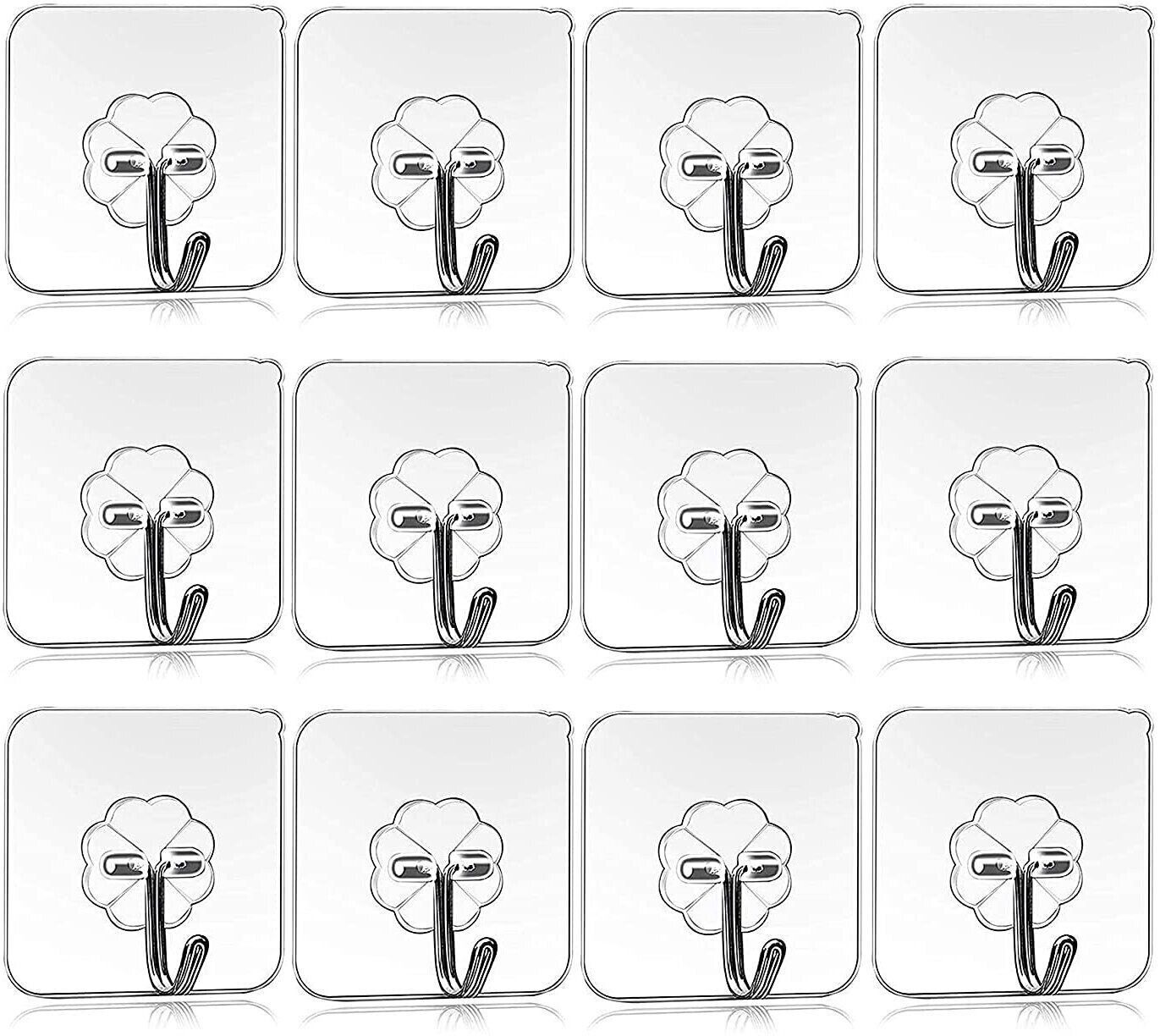 kanthee enterprise Wall Clips for Sticky Photo Frame, Hanging, Bathroom Item, Racks, Kitchen Items Hook 12-picture-20