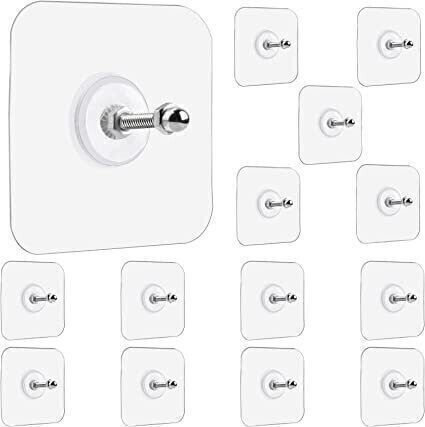 mercehive Self Adhesive Sticker Hanger | No-Drill Plastic Wall Hooks Hook 15-picture-7