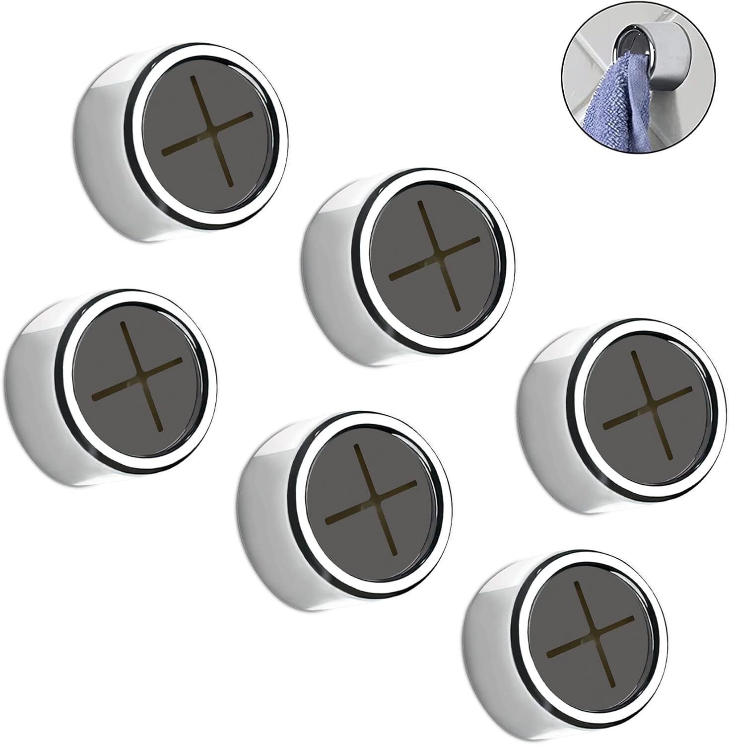 Kitchen Towel Hooks Round Self Adhesive Dish Towel Holder MULTICOLOR Towel Holder-image-10