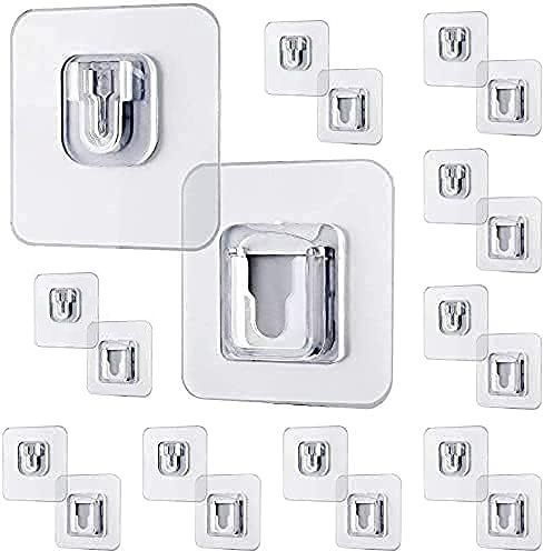 wait2shop Self Adhesive Male/Female Wall Waterproof Sticker Hook for Home Kitchen Bathroom Hook 10-picture-21