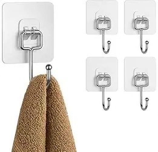daluci Hooks for Wall | Adhesive Wall Hooks | Wall Hook Without Drill| Kitchen Hanger Hook 5-picture-13