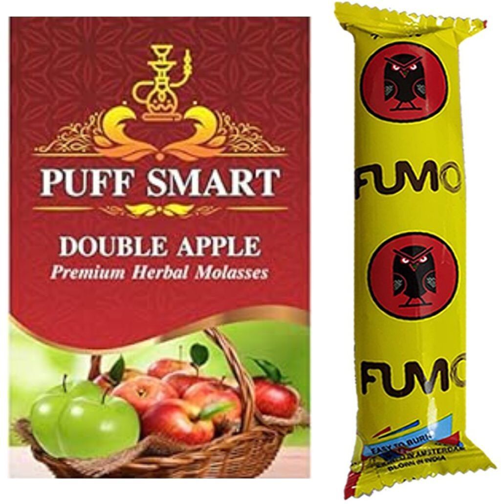 puff smart Double Apple With 1 Polo Quick Light Magic Charcoal Hookah Charcoals-picture-35