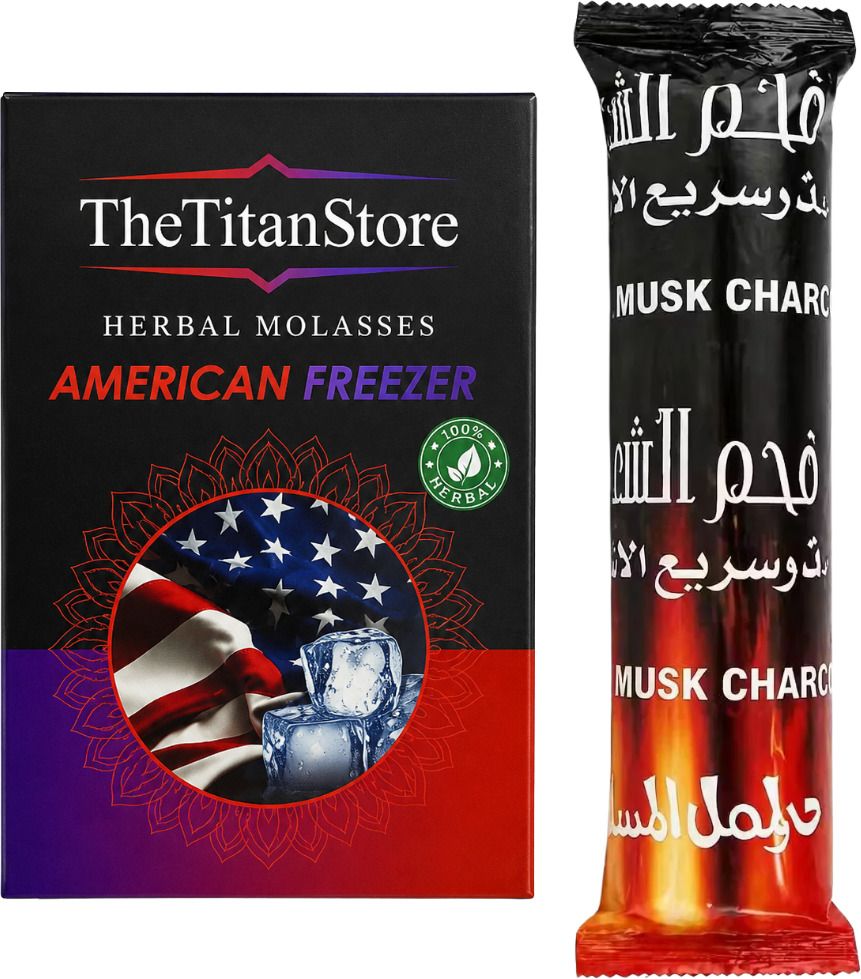 thetitanstore American Freezer with 1 hamil quick light Hookah Charcoals-picture-24