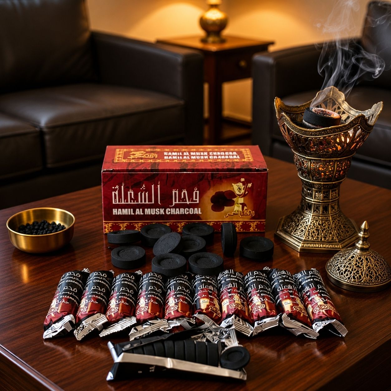 glowtech Dhoop Coal|Hookah Shisha Coal|33MM Instant Burn Hookah Coal (Pack of 10 Rolls) Hookah Charcoals-picture-34