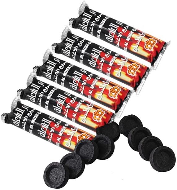 ask vark wala Hookah Charcoals (Pack of 5 Rolls) 50 disc Hookah Charcoals-picture-18
