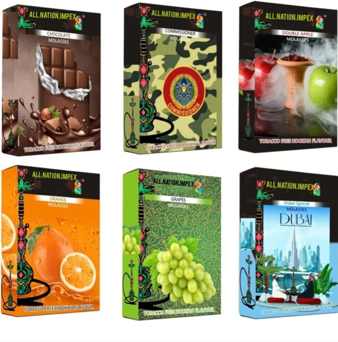 all.nation.impex SIX FLAVOUR chocolate,commissioner,double apple,grapes,orange,dubai special Hookah Flavor-picture-32