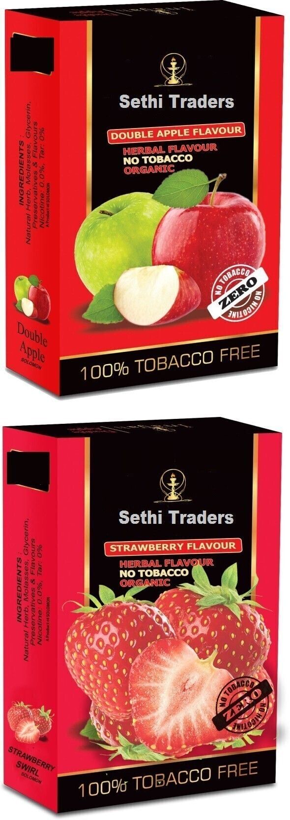 sethi traders Herbal Hookah Flavor double apple, strawberry Hookah Flavor-picture-17