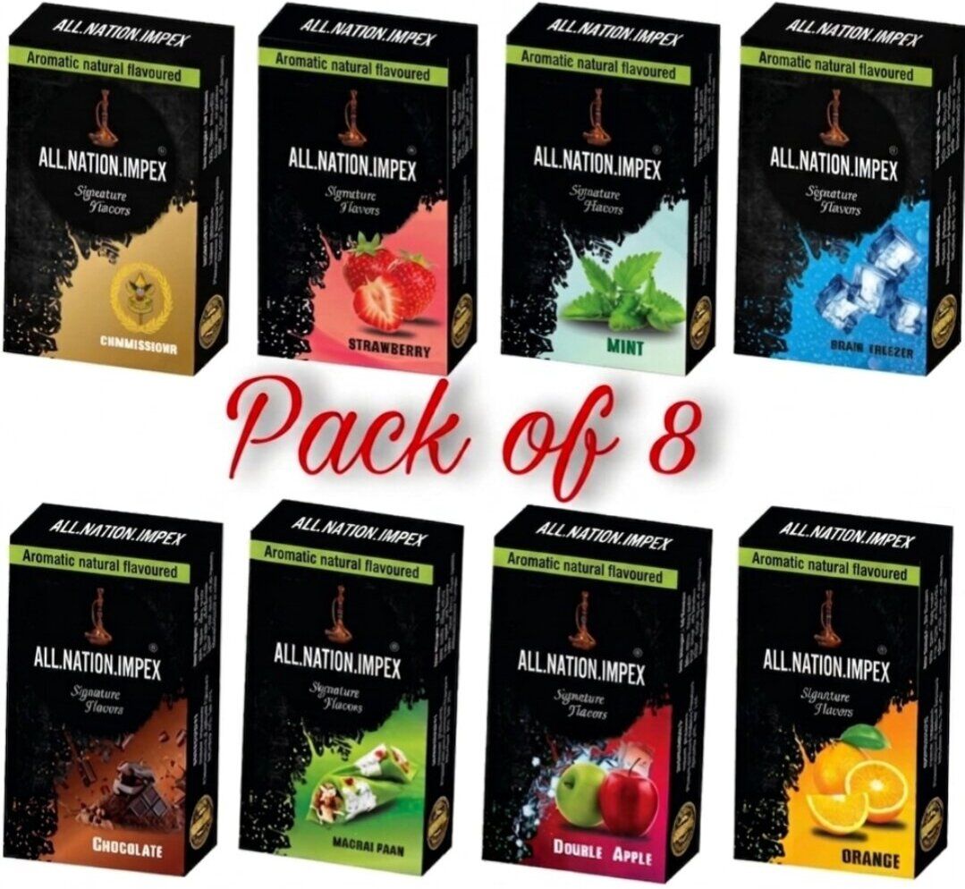 all.nation.impex 8 FLAVOUR PACK Comissioner,Strawberry,Mint,Brain Freezer, Hookah Flavor-picture-13