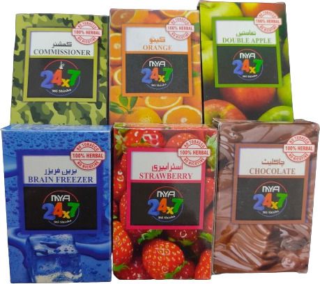 Hookah Flavors Set Of 6 Commissioner, Double Apple, Brain-o- Freeze, Chocolate, ORANGE, STRAWBERRY Hookah Flavor-image-2