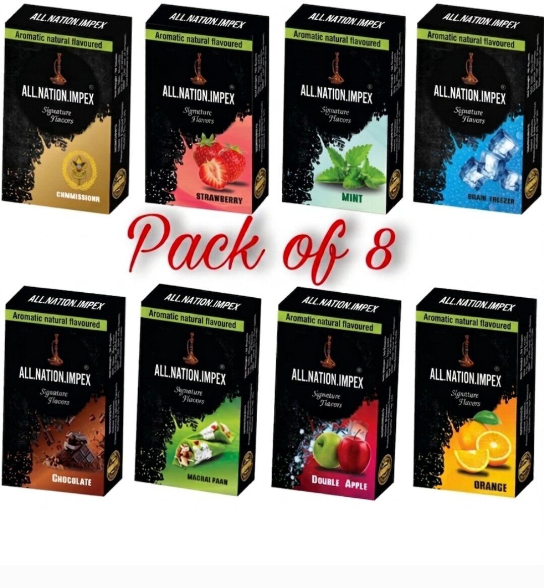 all.nation.impex 8 FLAVOUR PACK Comissioner,Strawberry,Mint,Brain Freezer, Hookah Flavor-picture-22