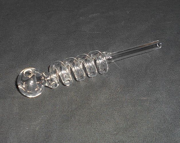 hookah palace Glass Oil Burner Pipe 6 inch Clear, (Clear) Borosilicate Glass Outside Fitting Hookah Mouth Tip-picture-16