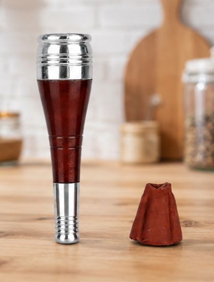 shree shyam enterprises SteelGrip Premium Wooden Handle Hookah Charcoal Holder Wooden Inside Fitting Hookah Mouth Tip-picture-35