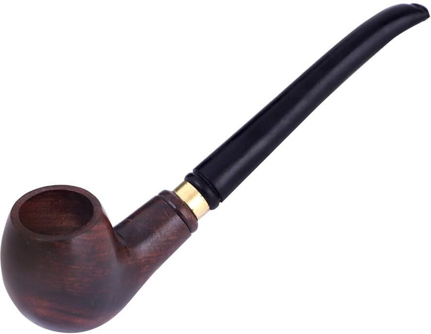 keshu handicraft Italian Style Royal Cigar Tobacco Pipe Wooden Smoking Pipe Wooden Inside Fitting Hookah Mouth Tip-picture-17