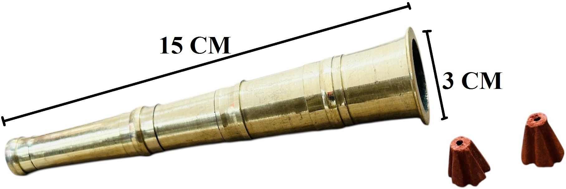15 CM Brass Chillum With Filter Gitti Brass Outside Fitting Hookah Mouth Tip-image-25
