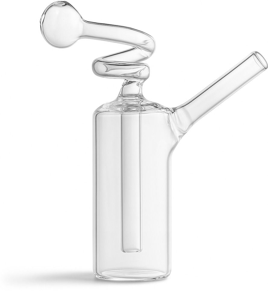 separate way Premium Glass Spiral Oil Burner Pipe – Heat-Resistant Borosilicate Glass Glass Outside Fitting Hookah Mouth Tip-picture-26