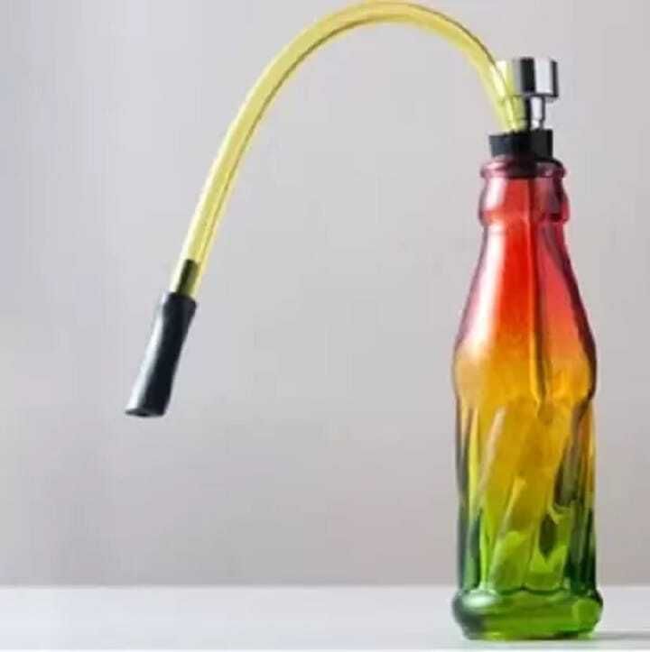 Kingnation Rasta Glass Bottle Hookah Pack of One Glass Inside Fitting Hookah Mouth Tip-image-32