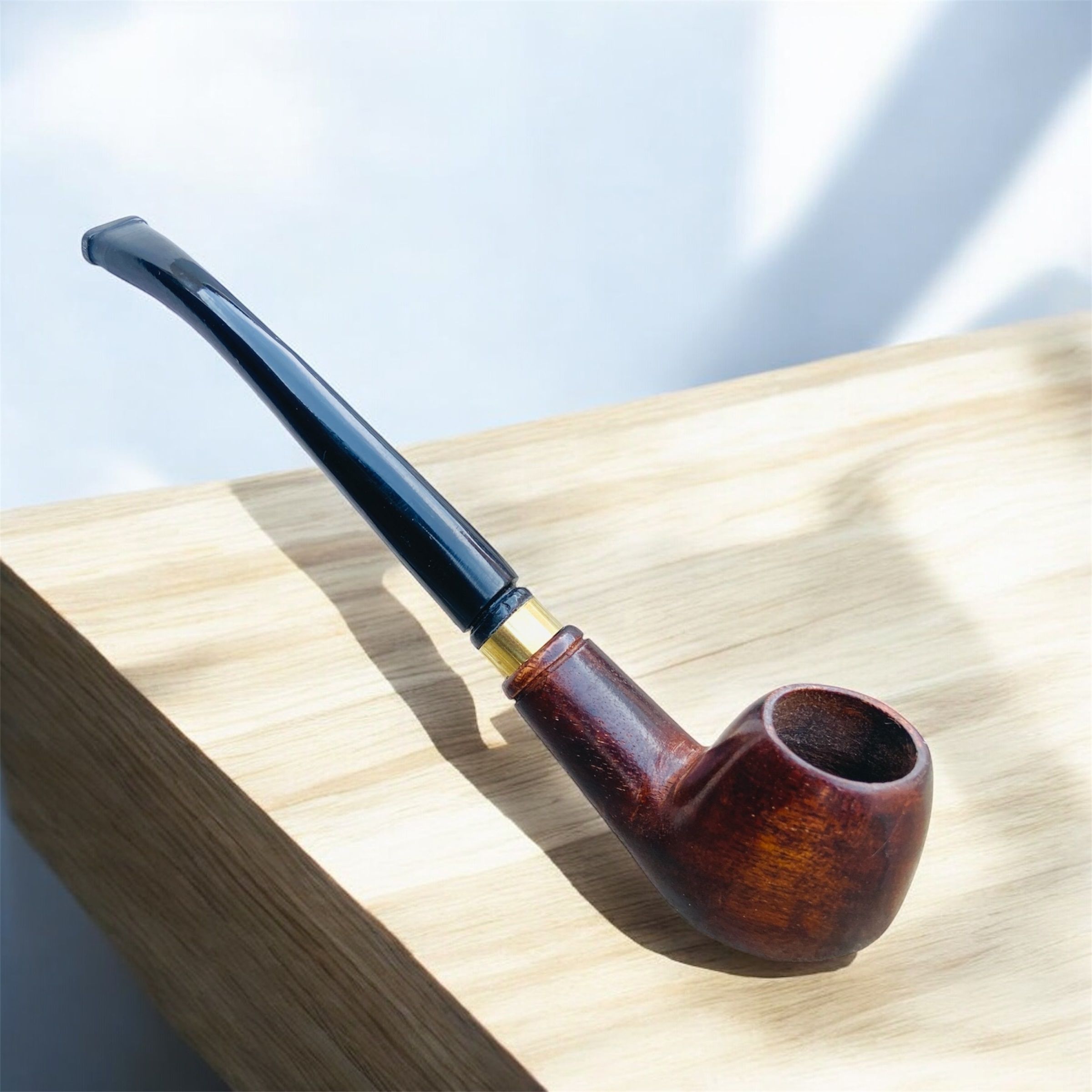 keshu handicraft Antique Acacia Wiood Cigar Pipe , Tobacco Pipe Wooden Outside Fitting Hookah Mouth Tip-picture-19
