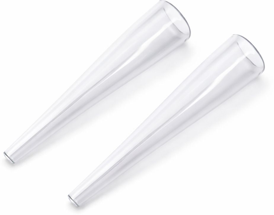 mee shisha 3 inch Glass Desi Chillum Pack Of 2 Borosilicate Glass Inside Fitting Hookah Mouth Tip-picture-25