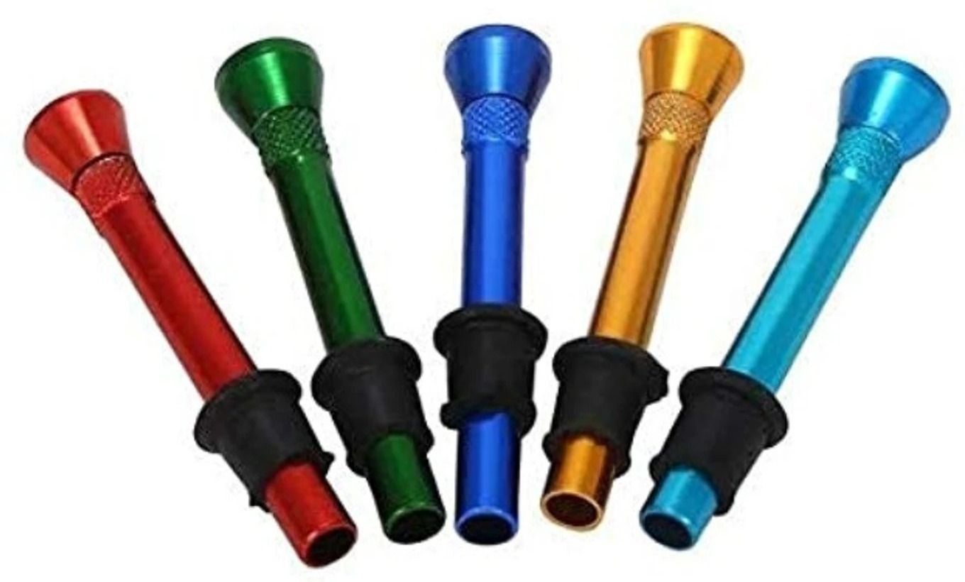 5 pec Bong Shooter set Aluminium Inside Fitting Hookah Mouth Tip-image-45