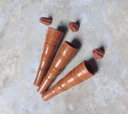 keshu handicraft Resuable Chillum Shooter/Hukka Pipe Terracotta Outside Fitting Hookah Mouth Tip-picture-25