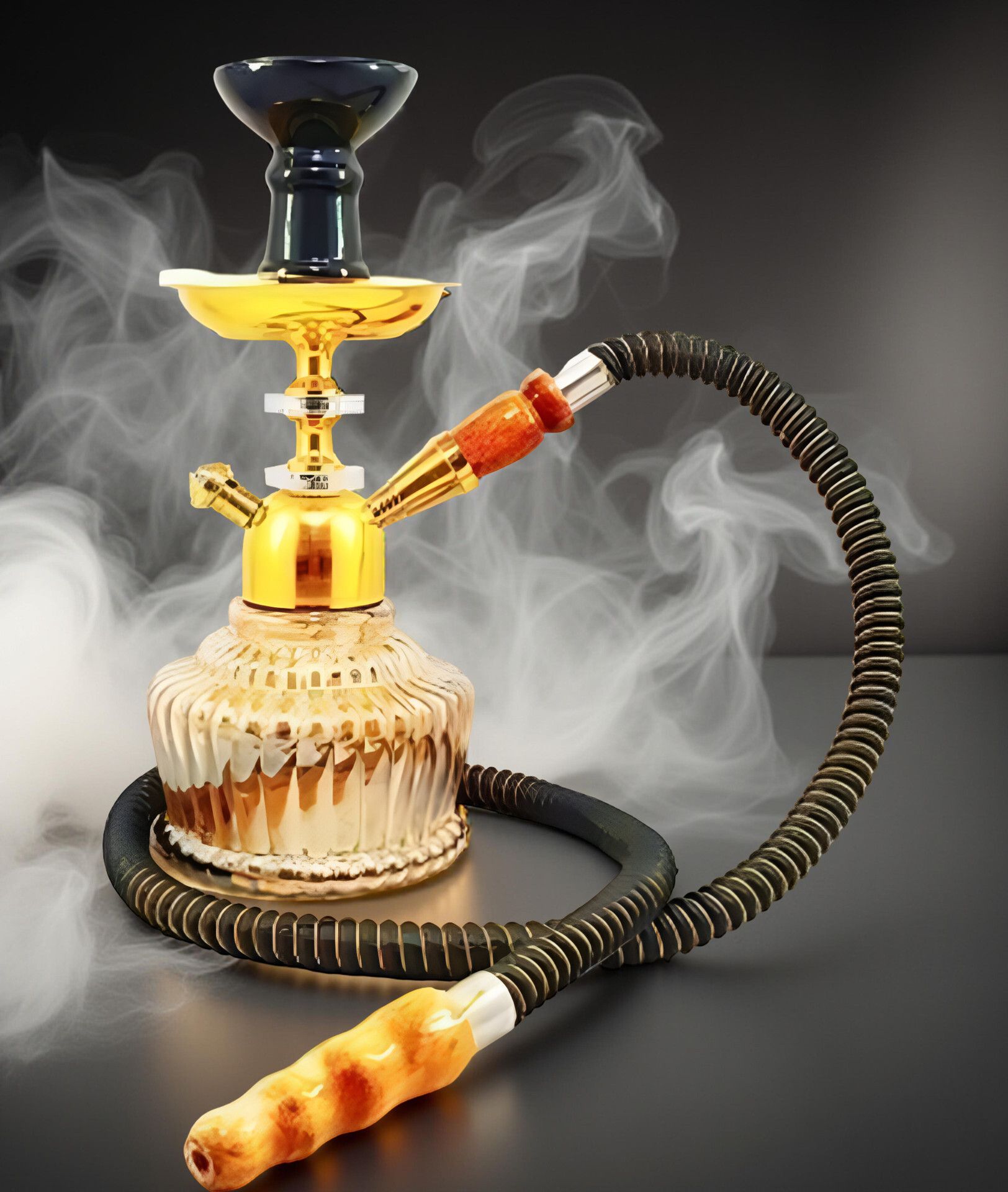 Glass Big Classic Hookah 12 inch Glass, Iron Hookah-image-49