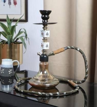 jaipurcrafts Coco Gold Hookah Dice 18 inch Glass Hookah (Gold) 18 inch Glass Hookah-picture-31