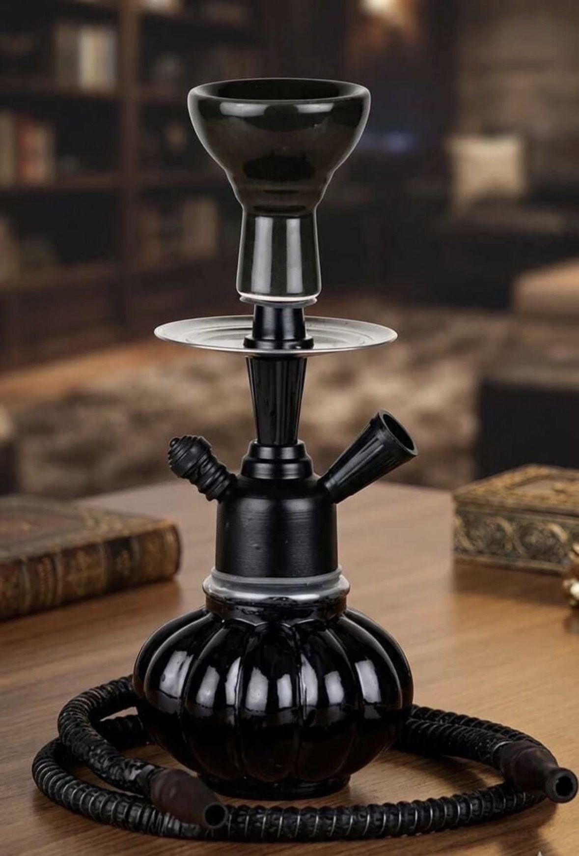 smock strech 10 inch Glass, Stainless Steel, Iron Hookah-picture-18