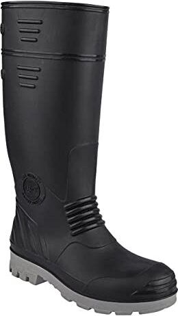 Horse HILLSON TORPEDO SAFETY GUMBOOTS WITH STEEL TOE UK SIZE 9 BLACK