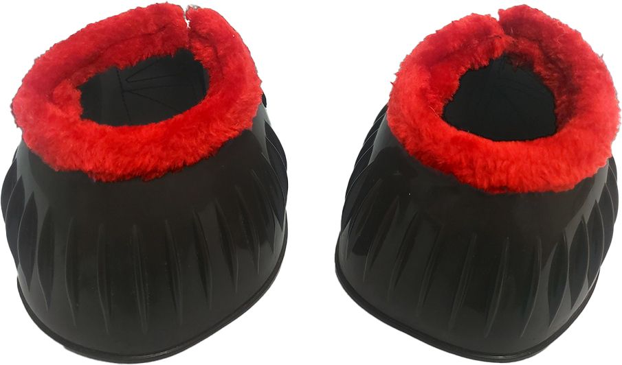 Horse Bell Boots with Fleece Trim Horse Fly Leg Guard