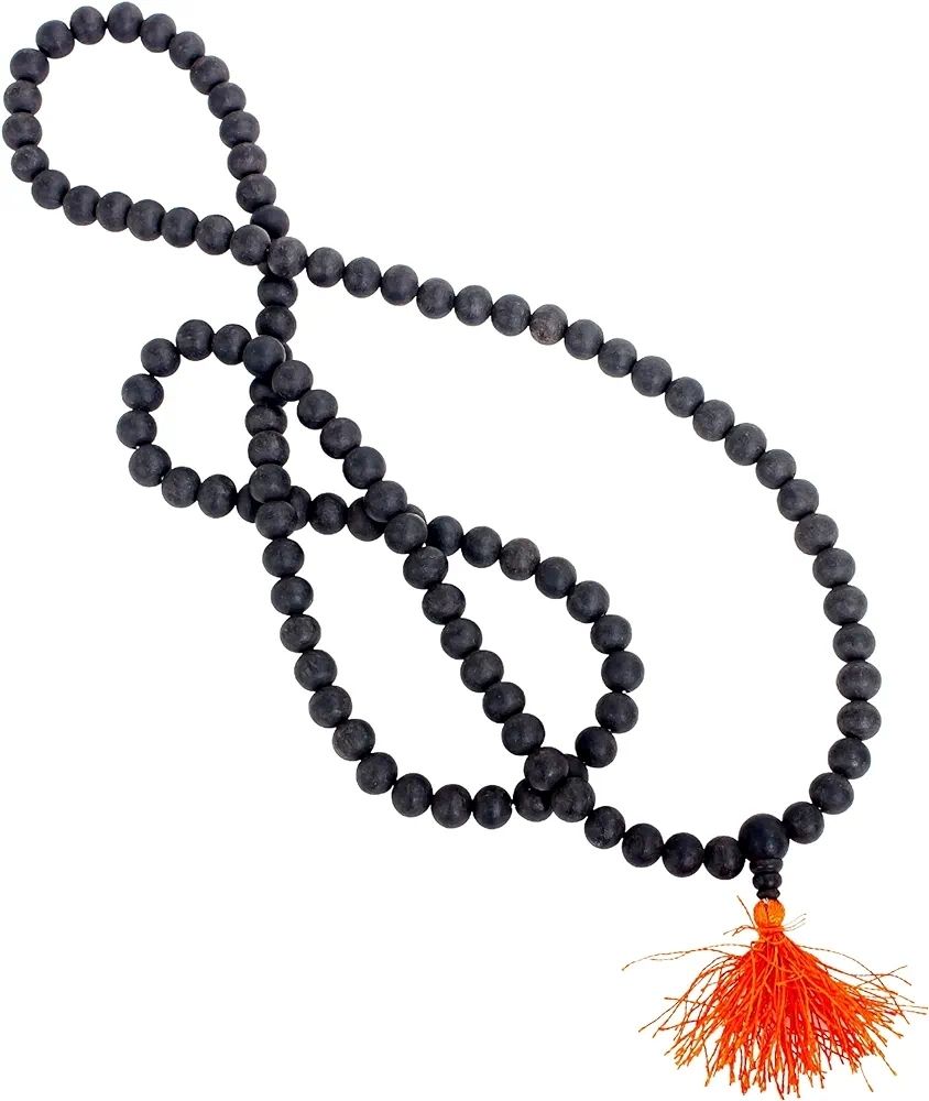 Karungali black mala 8 mm with certificate Yes Neck Cover 0.200