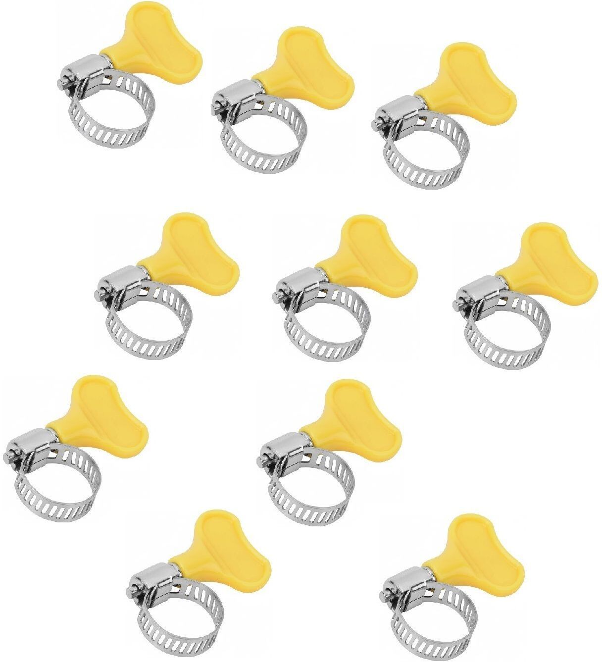 Hose Clamp Stainless Steel Water Pipe Range Turn Key Worm Gear Adjustable Clips Hose Brackets & Clamps