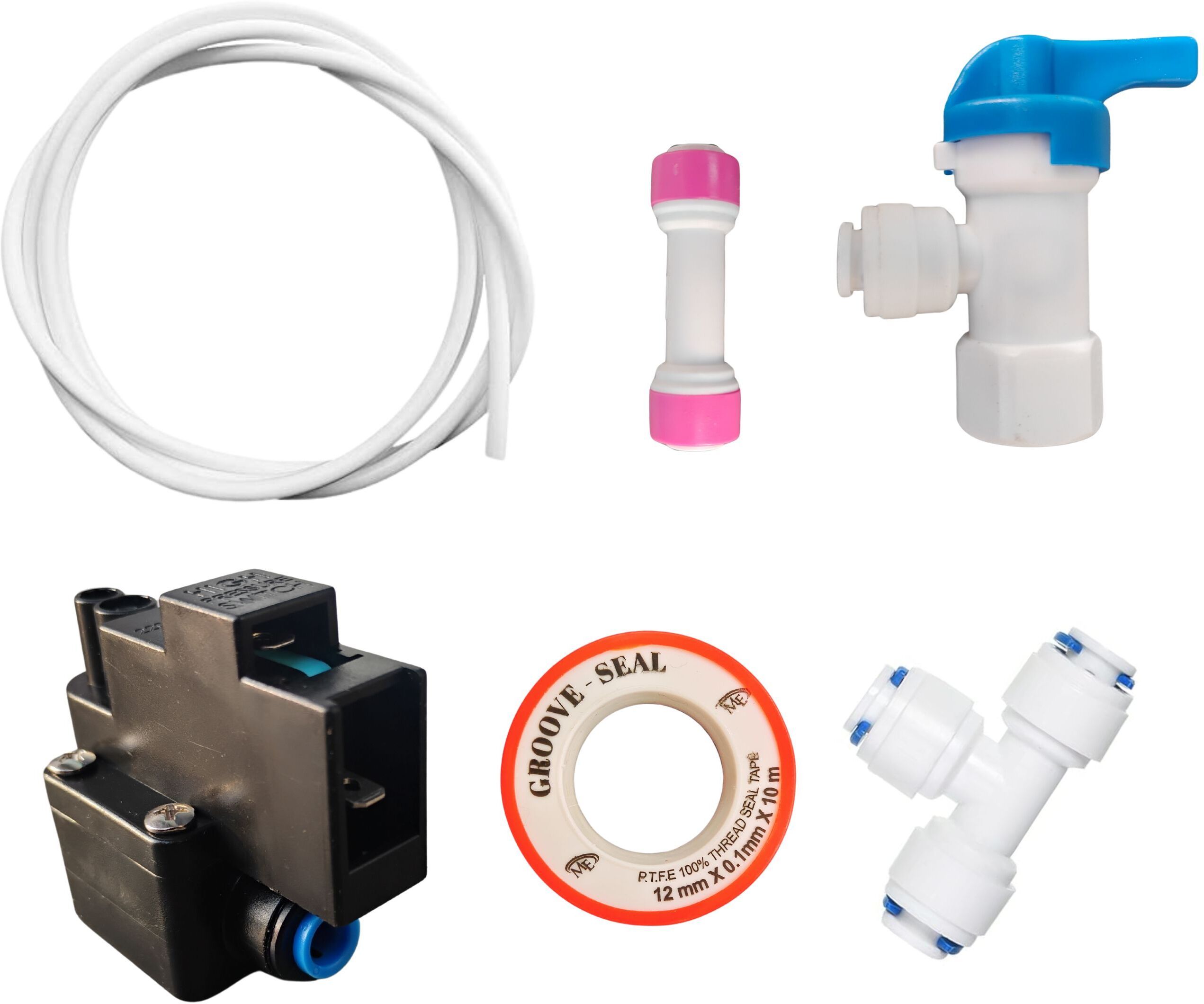 parijata NRV (Check valve), Tank valve, High Pressure switch for RO pressure tank Hose Connector-picture-12