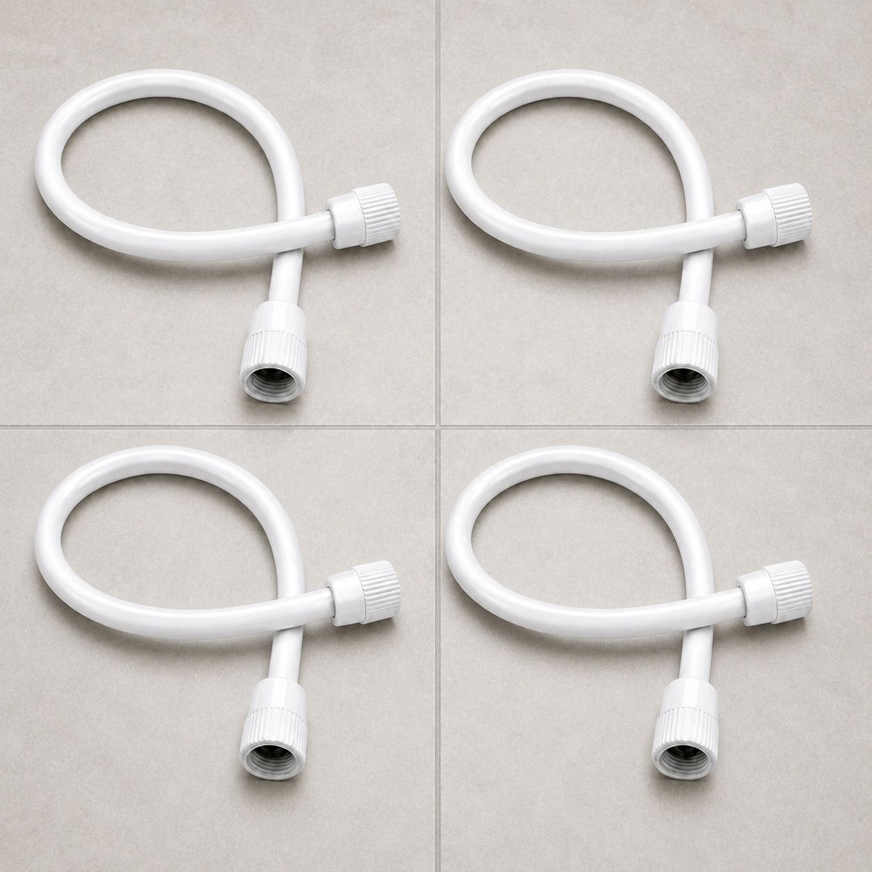 prestige Designer Bath Fittings PTMT Hose Pipe | Flexible Bathroom Pack Of 4 Hose Connector-picture-8