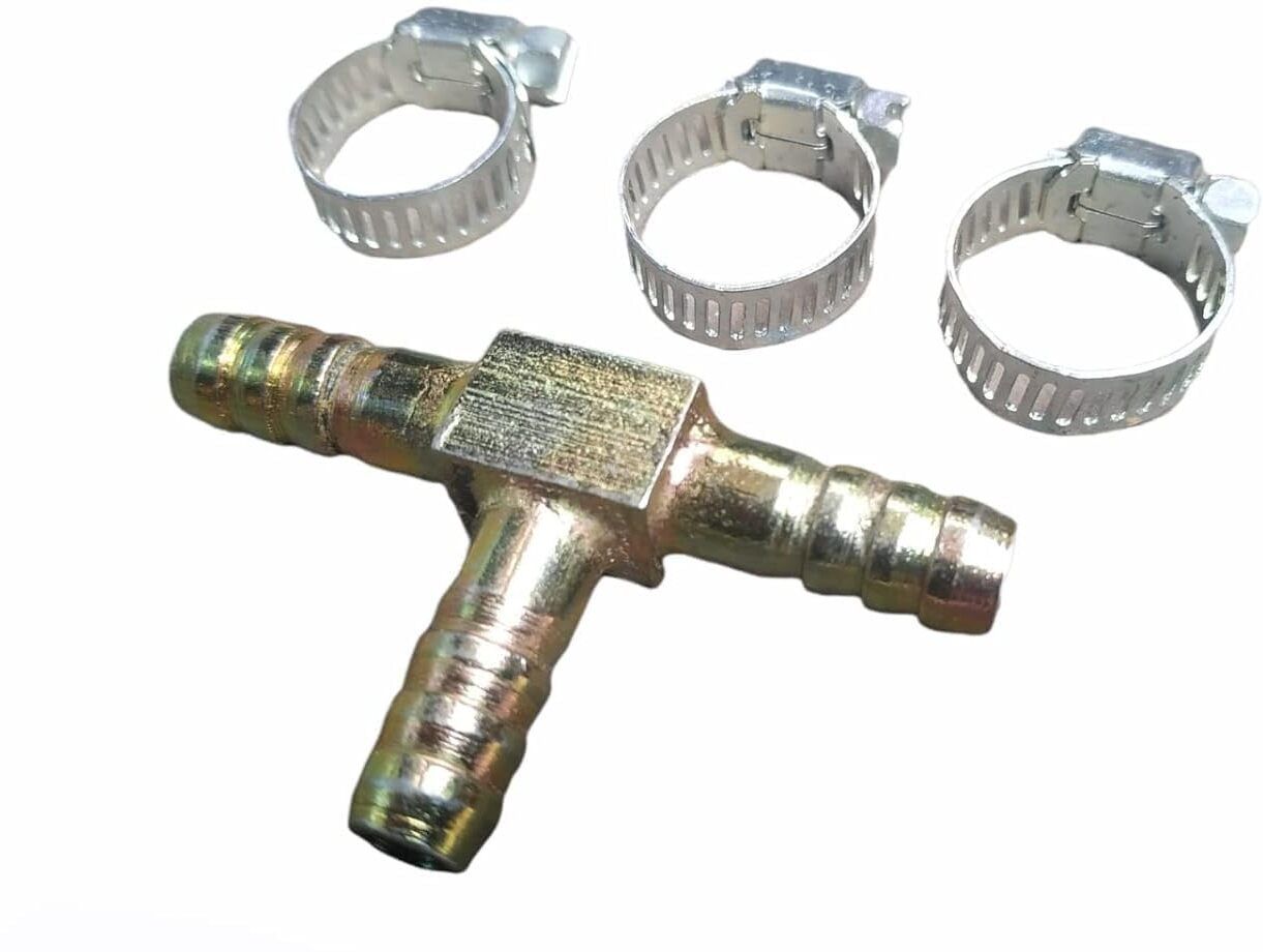 valoure sports high Pressure -"T" Joint - 3 Way Nozzle LPG T Hose Joiner Barbed Hose Connector-picture-30