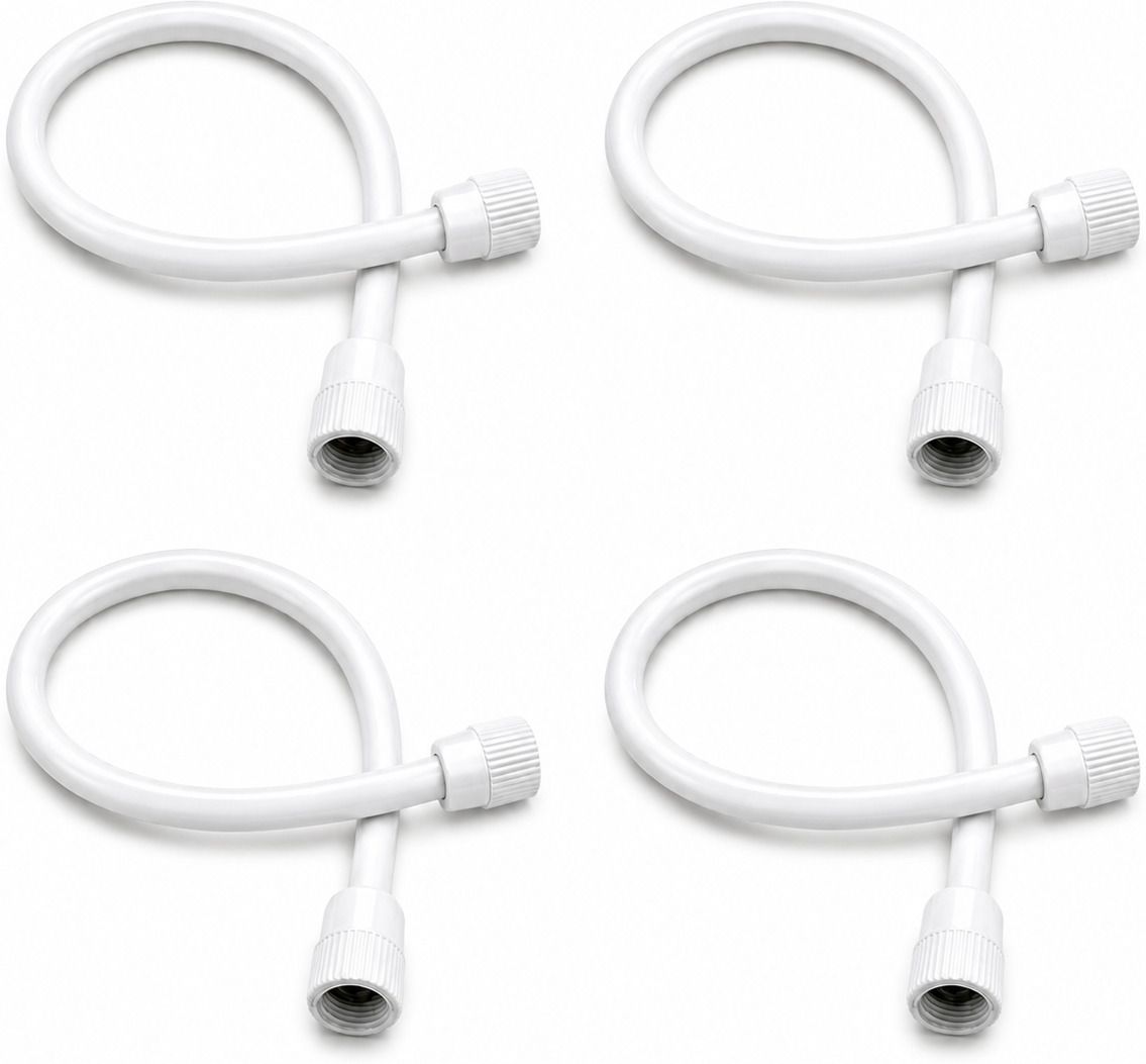prestige (18" Inch) PTMT Connection Pipe for Geyser, Wash Basin Pack Of 4 Hose Connector-picture-7