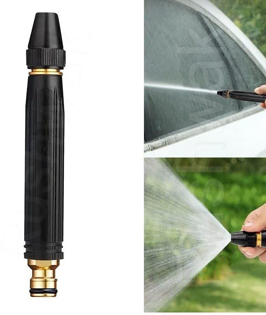 mg mart Portable Water Hose Nozzle Water Spray Gun Hose Pipe with 15mm/30mm Clamp Hose Connector-picture-13
