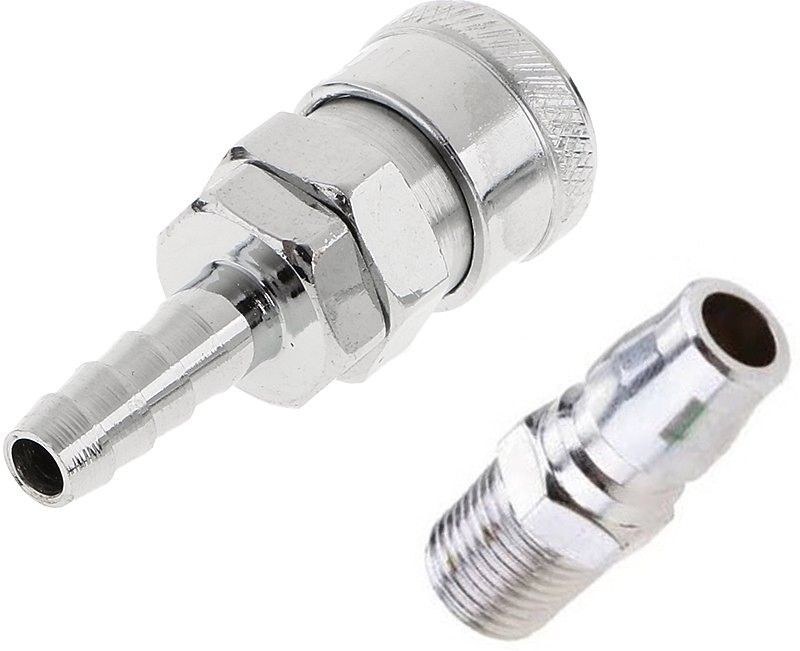 Pneumatic Quick Coupler PM20 + SH20 1/4 BSP QRC Quick Fittings (Male x Female) Hose Connector-image-44