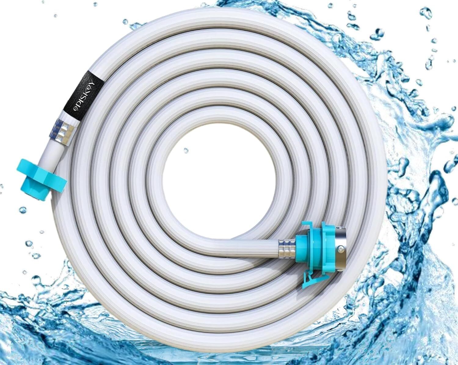episkey 10Meter Flexible PVC Washing Machine Inlet Hose Water Pipe Universal Water Inlet Tap Adaptor Connector for Top & Front Load Fully Automatic Hose Pipe-picture-28