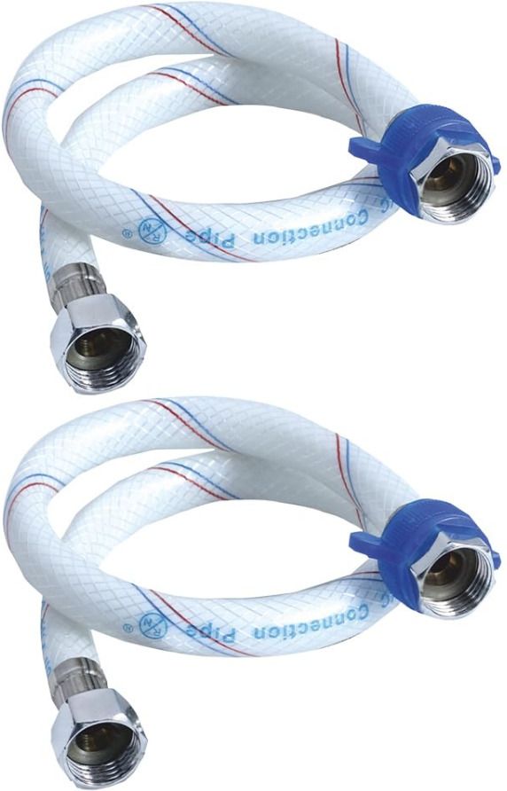 24" Inch White Heavy Duty PVC Connection Pipe Suitable For Geysers, Countertop Faucets/Water Taps (Pack of 2) Hose Pipe-image-18