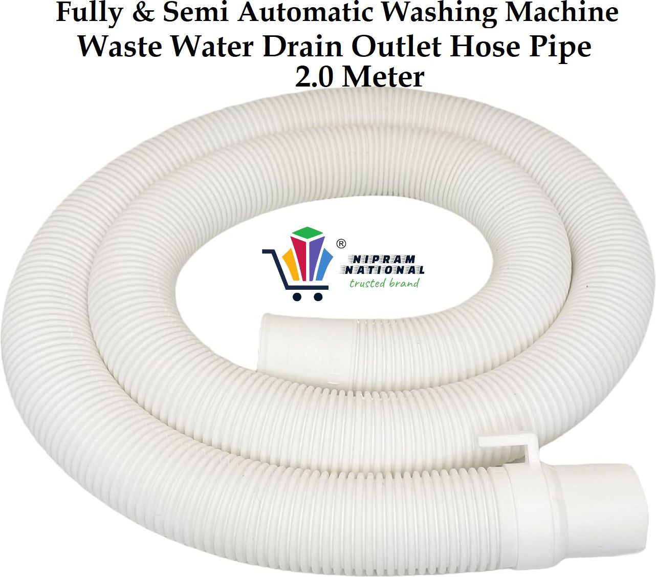 2 Meter Fully & Semi Automatic Washing Machine Outlet Drain Waste Water Pipe 2 Meter Fully & Semi Automatic Washing Machine Outlet Drain Waste Water Pipr Hose Pipe-image-23