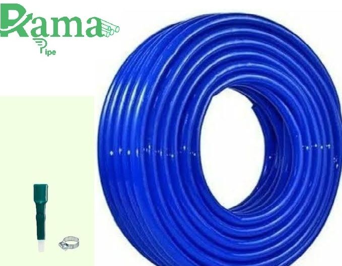 0.5 inch garden hose light weight, double layered pipe 65 feet (20 meter) with connector and clamps. water gardening cleaning out door indoor use Hose Pipe-image-3