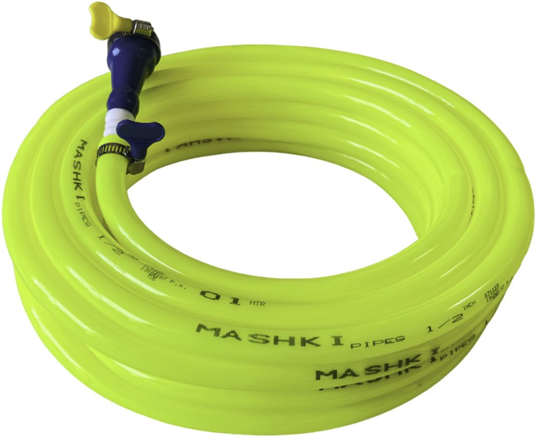mashki 1/2 Inch 15 Meter (50Feet) Flexible Water Hose Pipe With Tap Connector & Clamps Hose Pipe-picture-9