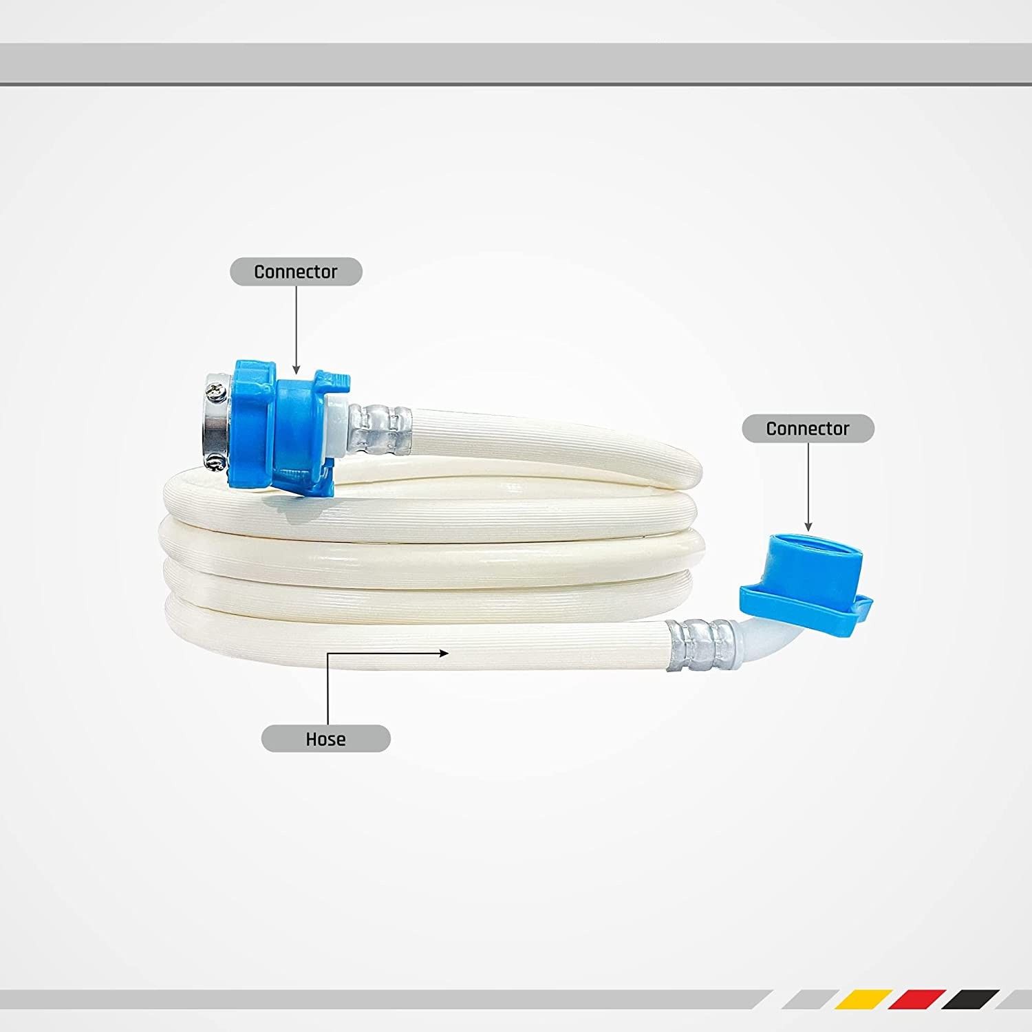 evyleen 3 Meter water Inlet Hose Pipe for Fully Automatic Washing Machine, Suitable with all brands like LG Panasonic Bosch Siemens IFB Haier BPL Voltas Realme Machine Hose Pipe-picture-30