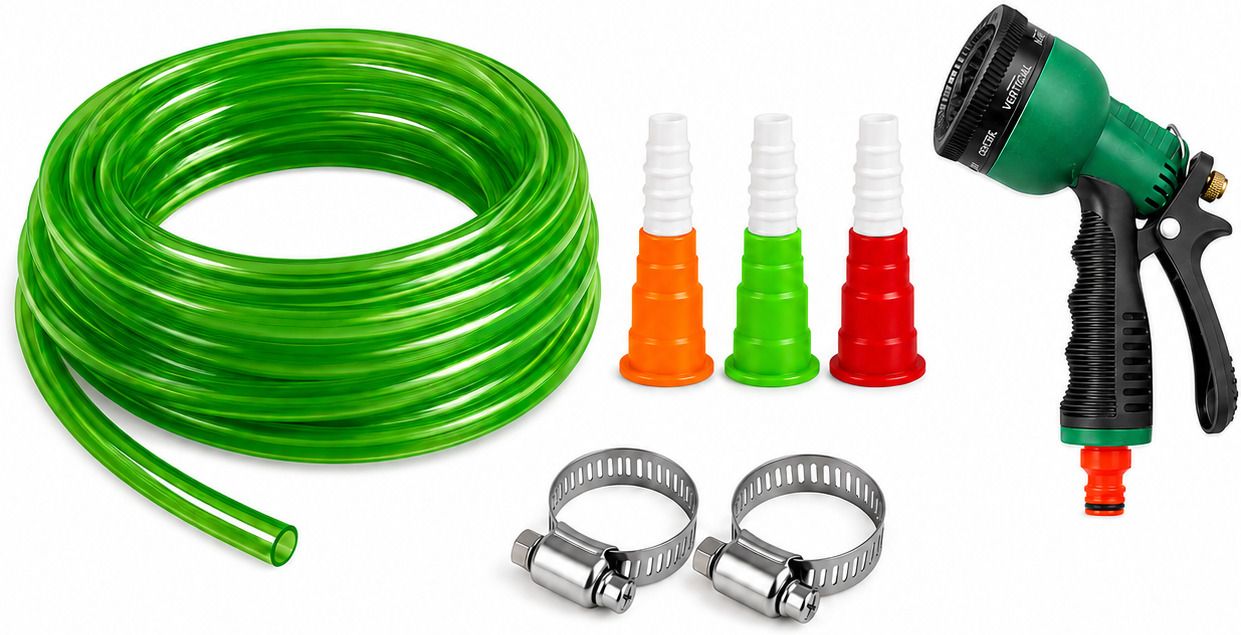 FG-TRANSPARENT-GREEN-5M FG Foliage Gamla Transparent PVC Water Pipe Hose Pipe-image-25