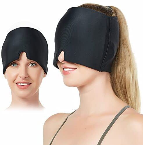Migraine Relief Cap Headache Eye Mask for Puffy Eyes Head Support
