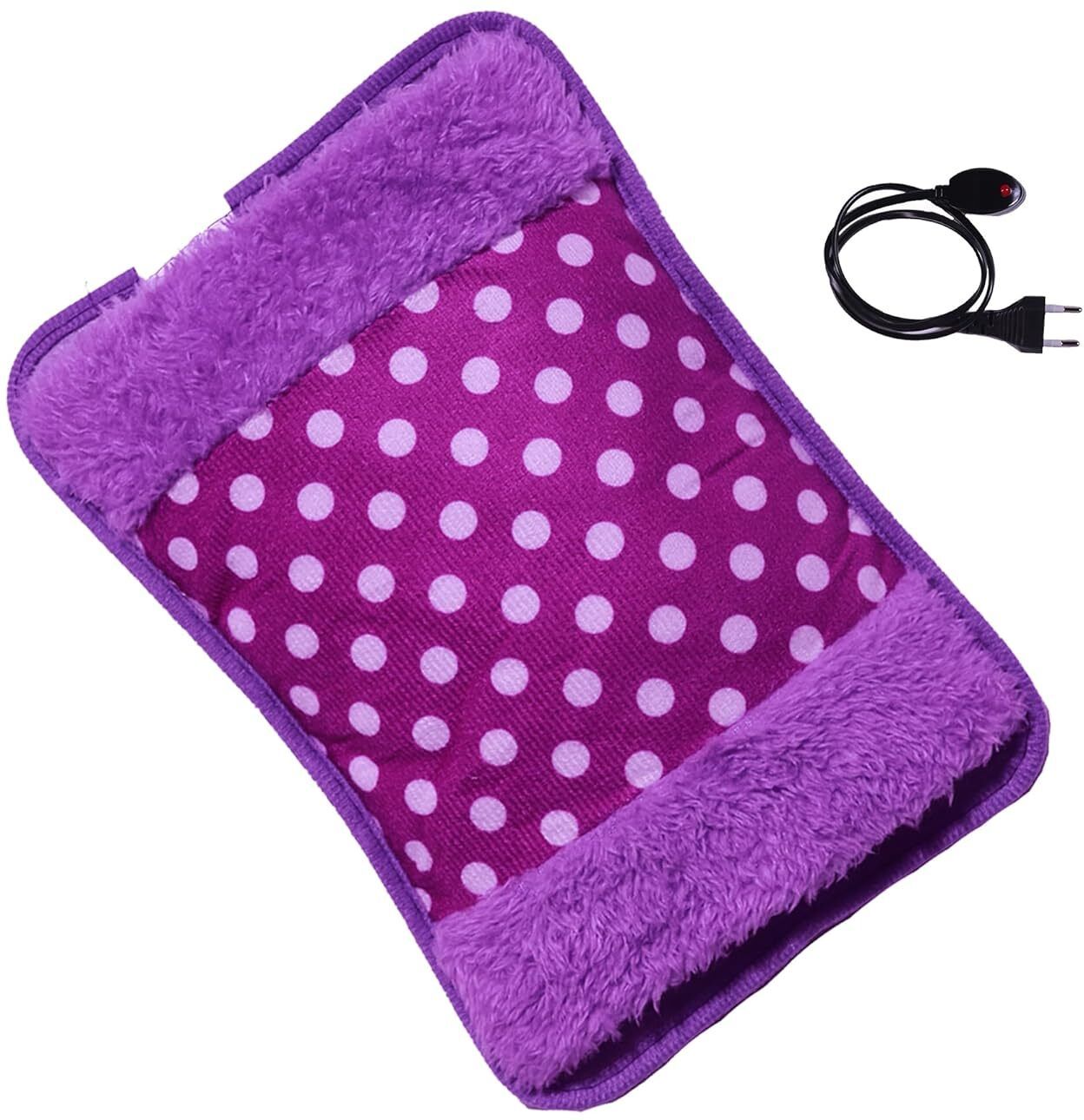 haritack Velvet Electric Hot Water Bag Pain Relief Heating Pad for Back, Neck & Body Electric With Cord 1000 ml Hot Water Bag-picture-15