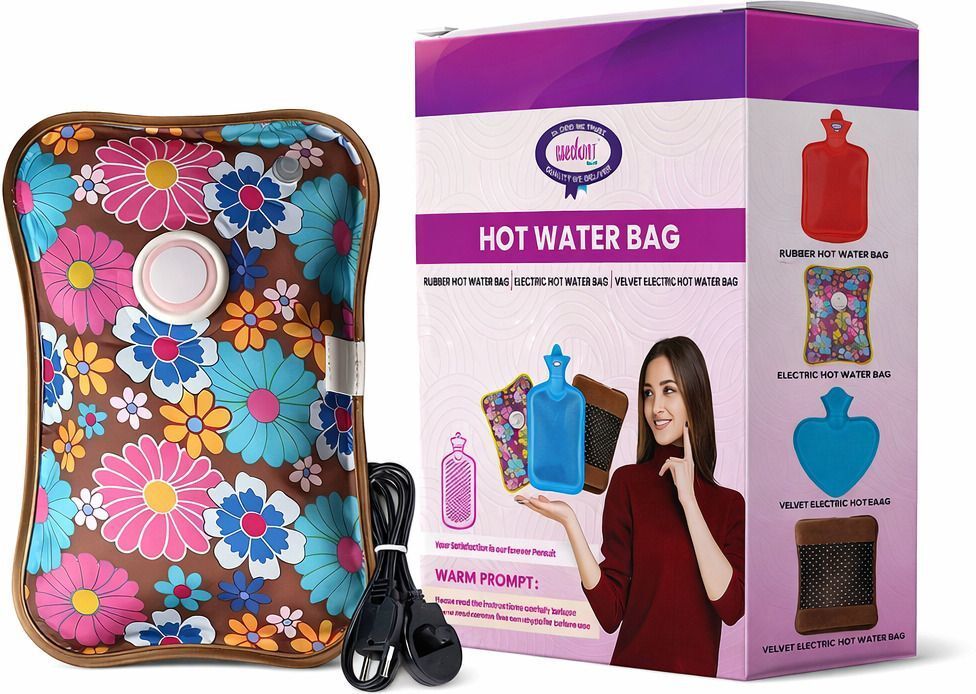 Premium Electric Hot Water Bag for Pain Relief |Heating Gel Bag for Winter Electric 1000 ml Hot Water Bag